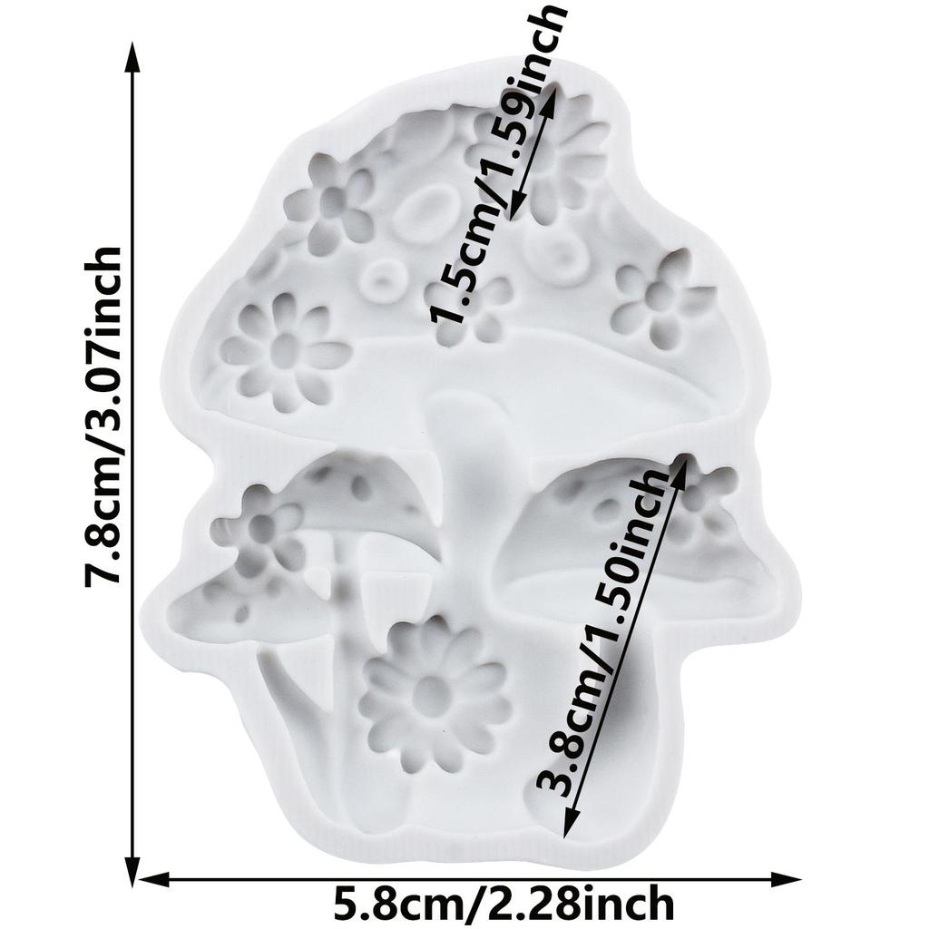 Mushroom Silicone Mold Mushroom Fondant Molds Cake Decorating Tools Theme Cake Dessert Decorated Chocolate Candy Mold