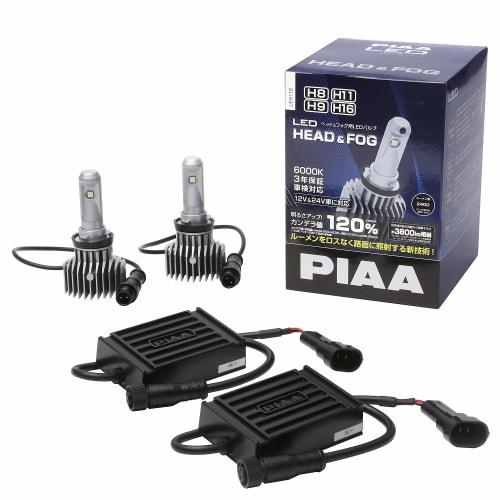 

Светодиодная лампа PIAA для фар/противотуманных фар H8 / H9 / H11 / H16 6000K 42000cd 3800lm эквивалент * Совместимость с техосмотром транспортного средства 12V/24V общий стандарт 14W
