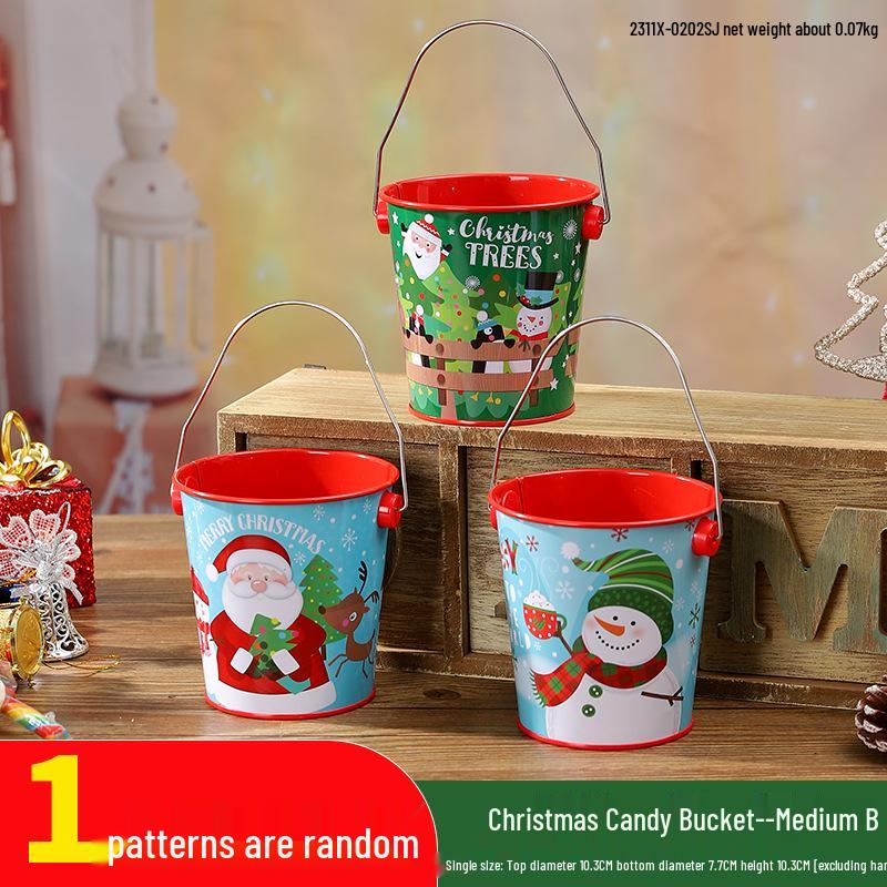 

Многофункциональное рождественское ведро для хранения в виде снеговика и пищевая жесть