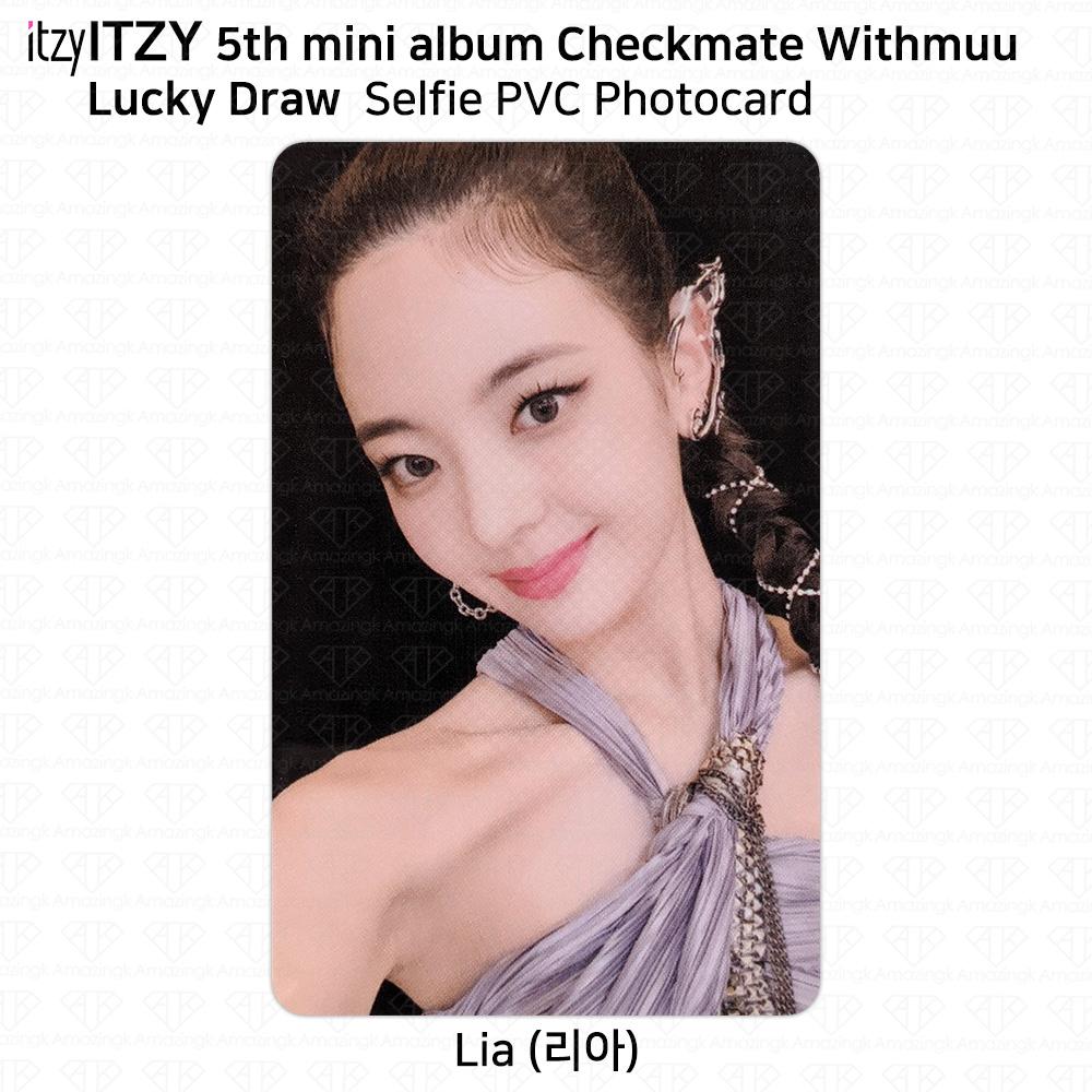 

ITZY 5-й мини-альбом Checkmate Официальная фотокарточка Withmuu Lucky Draw Polaroid Lia - A
