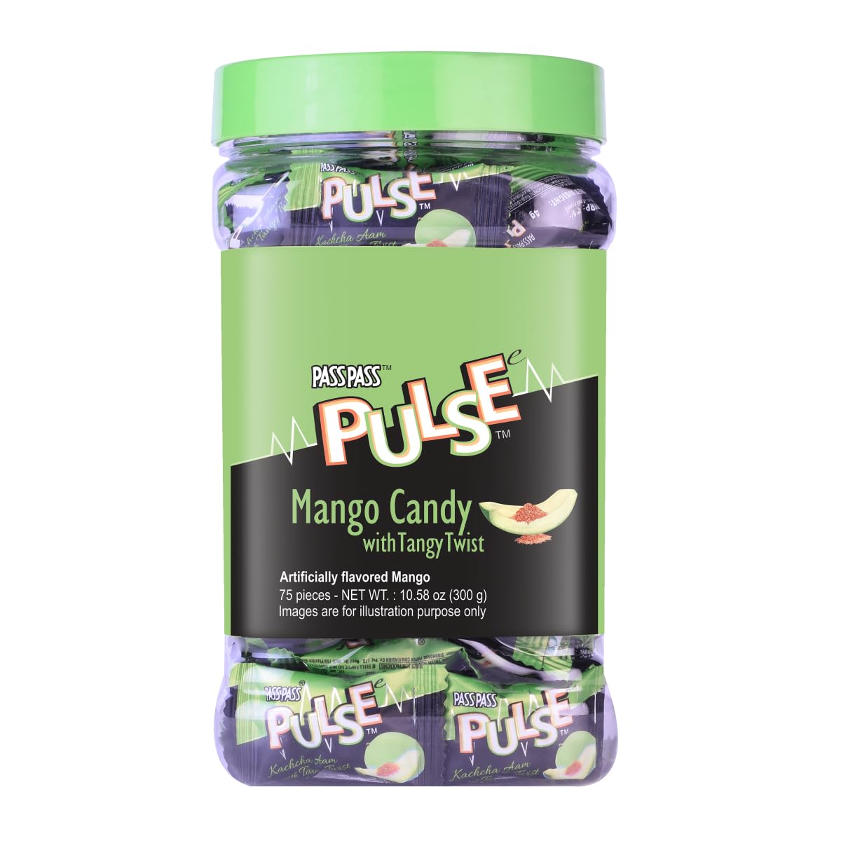 

Pulse Kachcha Aam Candy, 190gram / 209gram / 202.5g (Weight May Vary), Mango