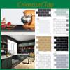 Adesivo Autocolante 3D Elegante Para Banheiro Azulejo Mosaico Backsplash Decoração de Parede