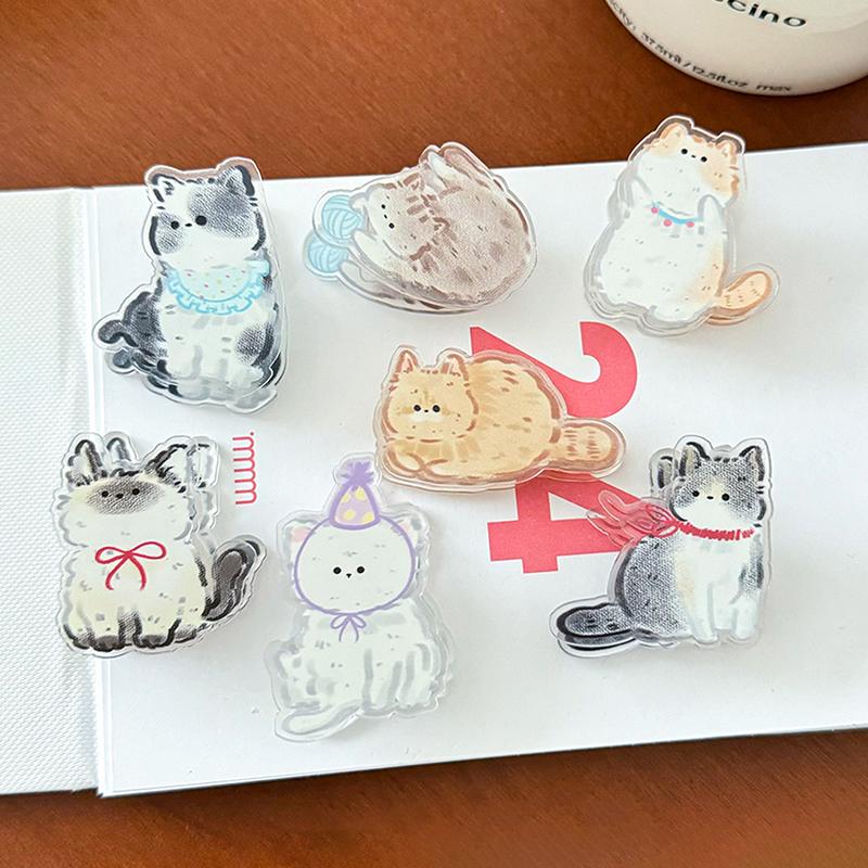 Cute Kitten Animal Cartoon Decorative Gift Sealing Clip Memo Clip Pp Clip For Students Cute Little Items