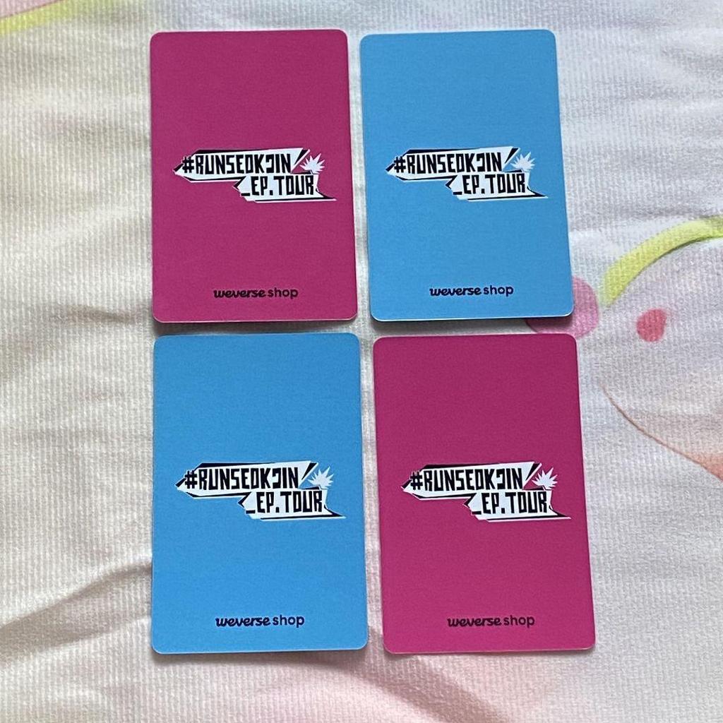 [USED] BTS Korea RUNSEOKJIN_EP.TOUR JIN Bonus 4 Trading Cards