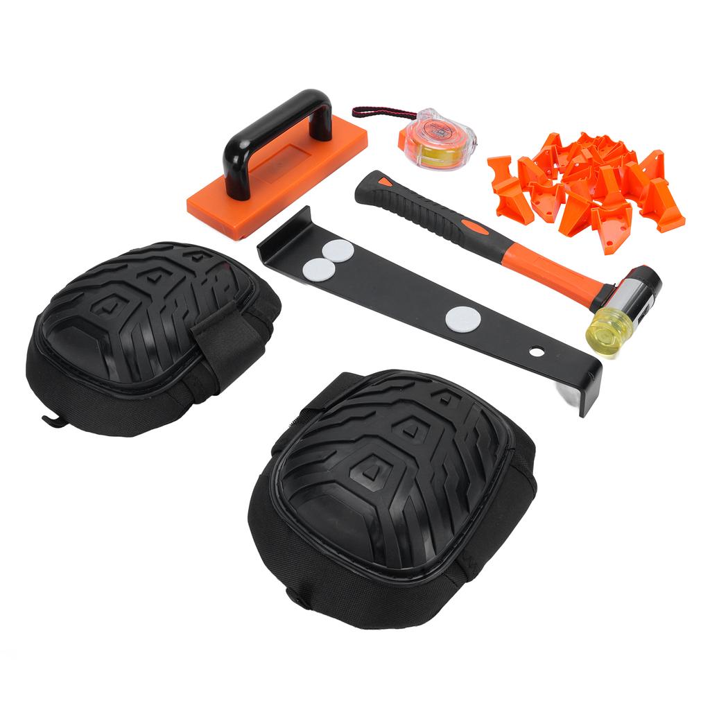 Unelte Parchet Laminat Ciocan cu Două Fețe Bloc de Bătut Bară de Tragere 20 Distanțiere Metru de Bandă 5M pentru