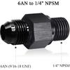 2 Packs 6AN Male Flare to 1/4" NPSM Transmission Cooler Adapter Fitting, 6An Fitting, AN6 Transmission Fitting Fits 200-4R, 700R4, TH350, TH400,