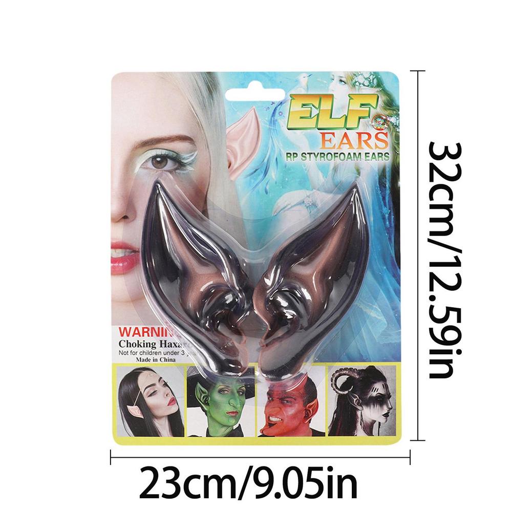 Latex Elf Ears Vampire Pixiel Fake Ears Halloween Elf Cos Props Pair of Costume Fake Ears Role Play Performance Props Party