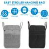 Baby Stroller Hanging Storage Bag Infant Product hanging Organizers   Portable Large Capacity Double Pockets Mesh bags for Mummy