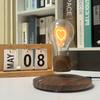 Romantic Heart Design Warm LED Night Light Table Lamp Magnetic Levitation Floating Light Bulb for Home Office Bar Counter Decor