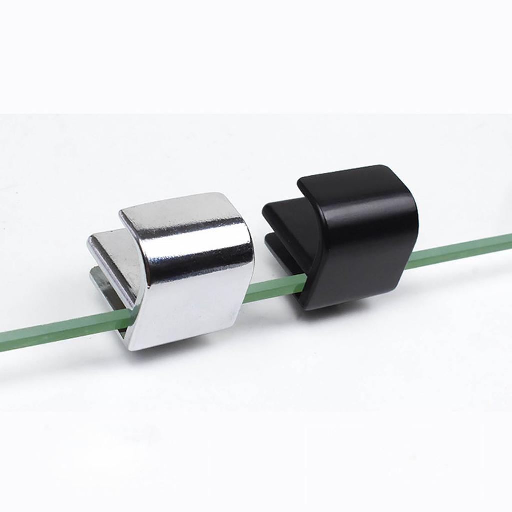 Round Shower Glass Door Handle Showcases Cabinet Drawer Metal Clamp Pulls Bathroom Hardware Rustproof Easy To Install