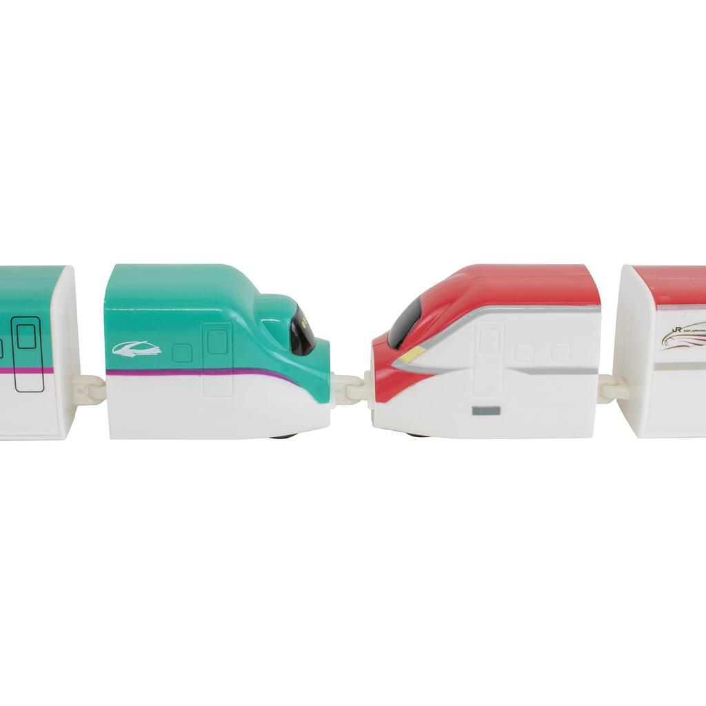 Maruka Connect and Play Shinkansen Connecting Set Hayabusa & Komachi Toy Train Ages 3+ 191691