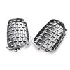 Compatible Silver Grille for 07-14 BMW X5/X6 E70 E71 Starry Sky Edition.