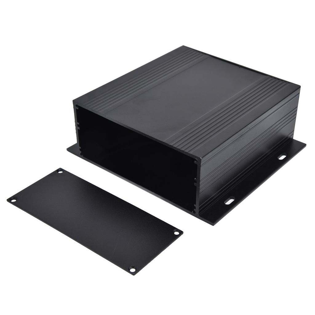 Skrzynka elektryczna ze stopu aluminium Projekt Skrzynka przyłączeniowa Zintegrowana obudowa 47x133x120mm Matowa czerń