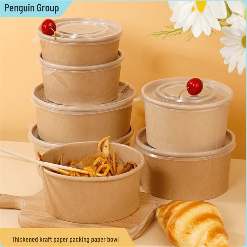 Penguin Group Disposable Round Paper Containers 750mL