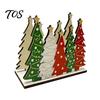 Bauernhaus Schreibtisch Taschentuchhalter Weihnachtsbaum Serviette für Tische, Rustikales Holz Cocktail Feiertags Küchenzubehör Spender, Stehend Theke,