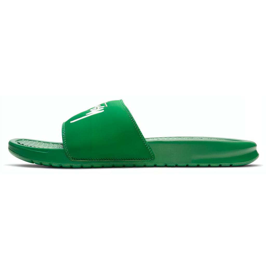 New Nike Benassi Slide Stussy Pine Green Sail DC5239-300