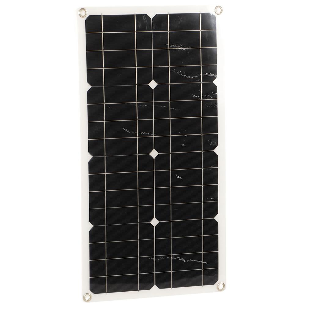 25W Solar Panel IP65 Waterproof 12V 24V Adaptive High Power Over Charge Protection for RV Car Boat Trailer 10A