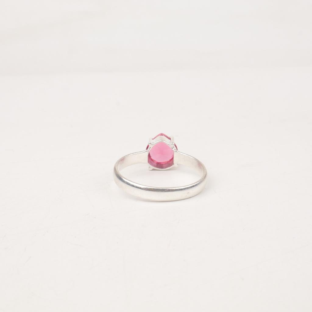 Natural Pink Tourmaline Gemstone 925 Sterling Silver Handmade Ring Gift For Her RR-43-14