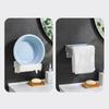 1 Unidad Soporte Plegable Portátil para Bolsas de Basura Estante de Basura Montado en la Pared Estante Colgante Para Baño Cocina Estante de Almacenamiento Sin Taladro
