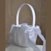 Satined Wedding Petal Basket Flower Girl Basket for Various Wedding Atmospheres Creation Garden Wedding Flower Baskets
