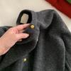 Raccoon Velvet Knitted Cardigan Women's Autumn New Lazy Loose Versatile Crew Neck Short Sweater Jacket Top