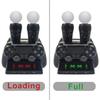 Stacja ładująca kontrolera PS4, stacja dokująca do szybkiego ładowania kontrolera ruchu PS4 VR Move z diodą LED, kompatybilna z PS4/PS4 Pro/PS4 Slim