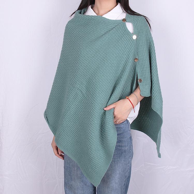Women's Multi-Purpose Knit Shawl Scarf - Imitation Cashmere, Korean Style, Two-Way Outerwear & Neck Warmer