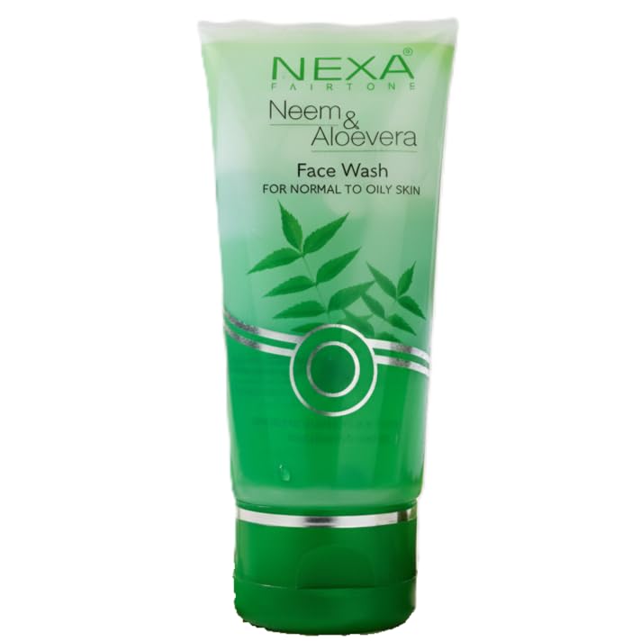 Neem & Aloe Vera Face Wash 60ml - Gentle Herbal Cleanser for Normal To Oily Skin | Oil Control, Anti-Pimple & Refreshing Face Wash