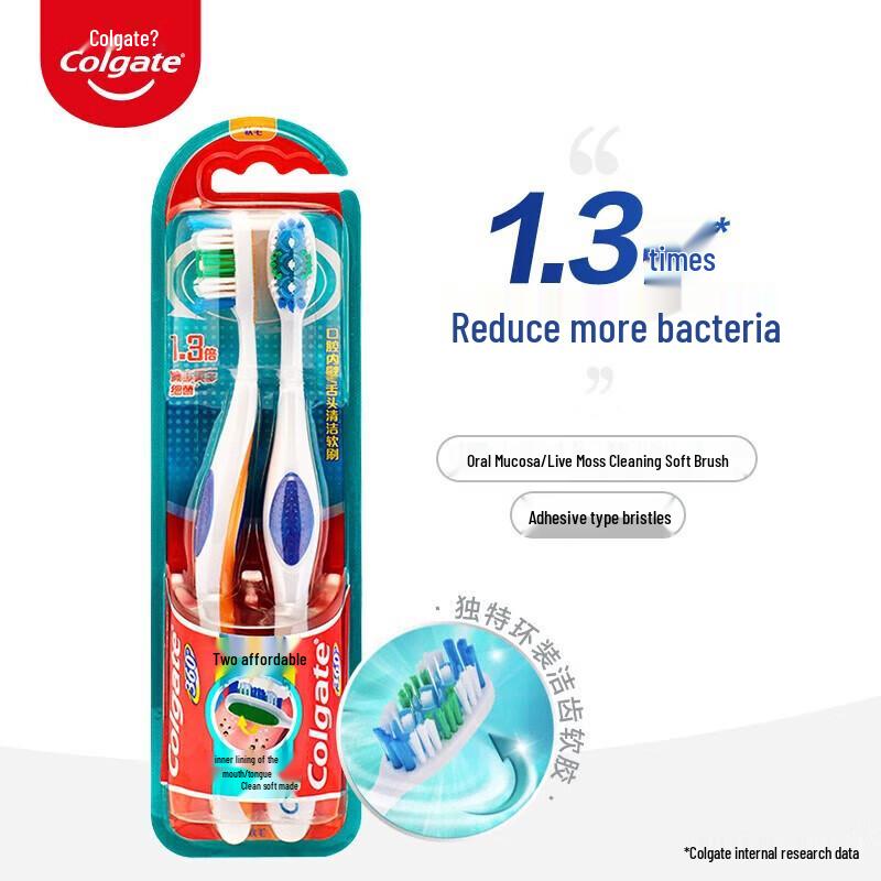 Colgate 360 All-Around Oral Clean Toothbrush 2-Pack
