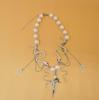 Pearl Snake Tassel Cross-Stitch Choker Necklace - Light Luxury Sweet Clavicle Chain