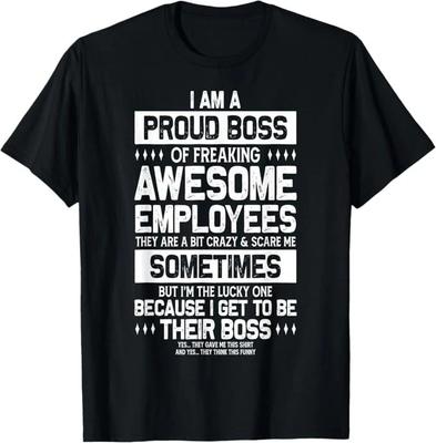 Lustiger Stolzer Chef Mitarbeiter Wertschätzung Büro Männer Lustiges Chef T-Shirt