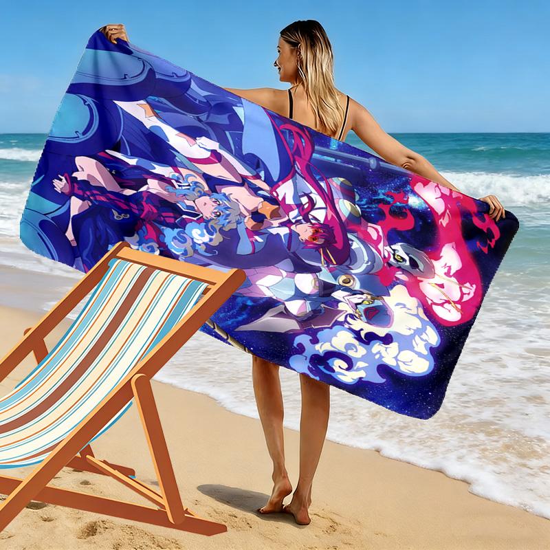 Gurren Lagann 2D Flat Print Beach Towel, Large Soft Quick Dry Towel for Beach Camping SwimmingDSTJ0925039