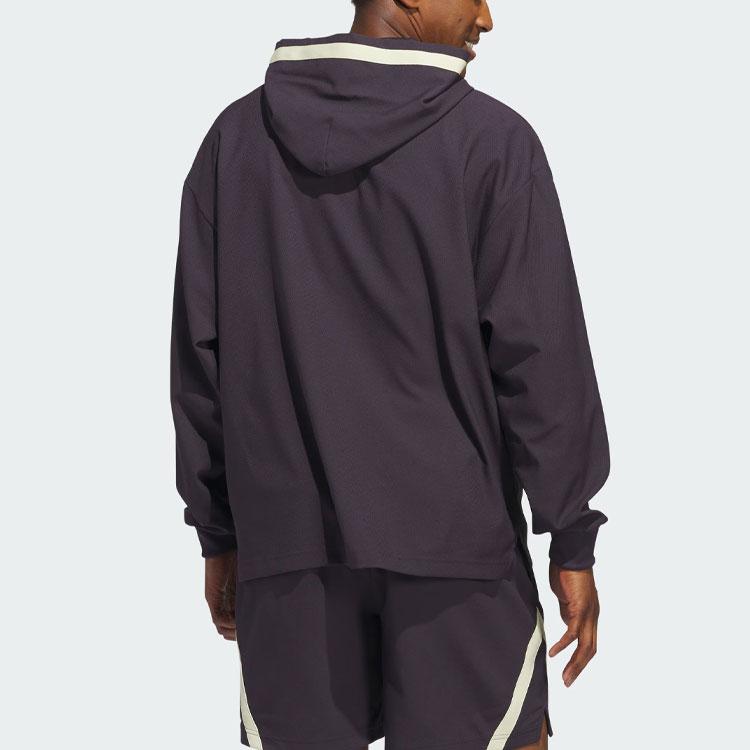 adidas Select Hoodie Aurora Black Men Streetwear IU2442