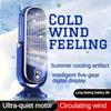 Portable Air Cooler Features a Dual Motor And Five Speed Settings, Rotates 720 Degrees, And Is Powered by a USB Rechargeable 1200Mah Battery
