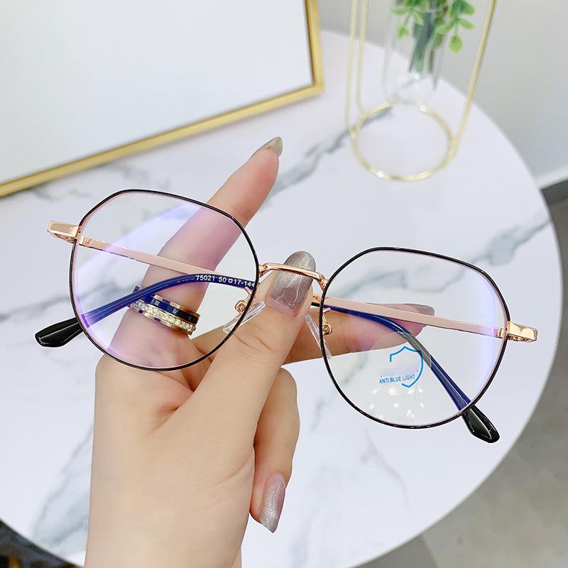 Anti-blue Light Men's And Women's Identical Style Korean Version Retro Small-frame Reading Glasses For Myopia