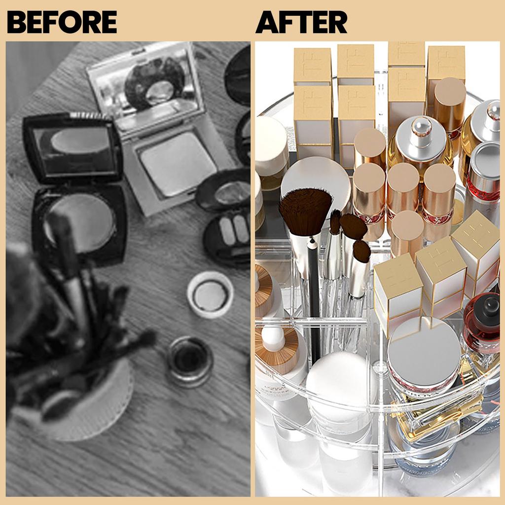 Acrylic Rotating Cosmetic Storage Rack