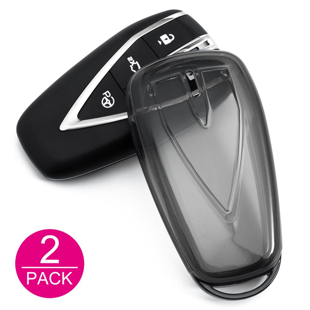 Slim Car Key Fob Case Cover Keychain For Changan UNI-T S K CS35 CS55 CS75 Plus Oshan X5 Accessories Black Transparent