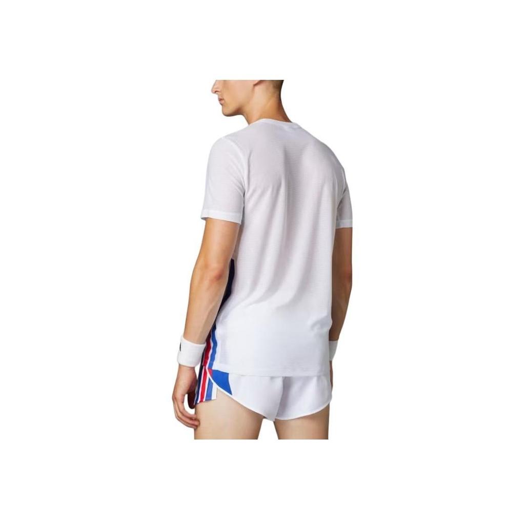 adidas Adizero FW24 Retro Running Climacool Fashion Comfortable Versatile Lightweight Slim Fit Vintage Short Sleeve T-Shirt Men Tops White JD7315