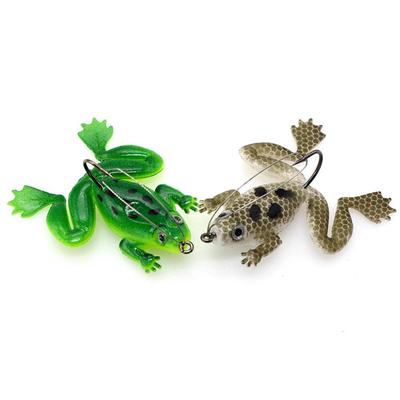 1Pcs Fishing Lure Frog Bait Fishing Hook Silicone Soft Fishing Lure