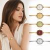 Ultra-thin Curved Strap Minimalist Watch for Women Thin Metal Bracelet Ladies Wristwatch