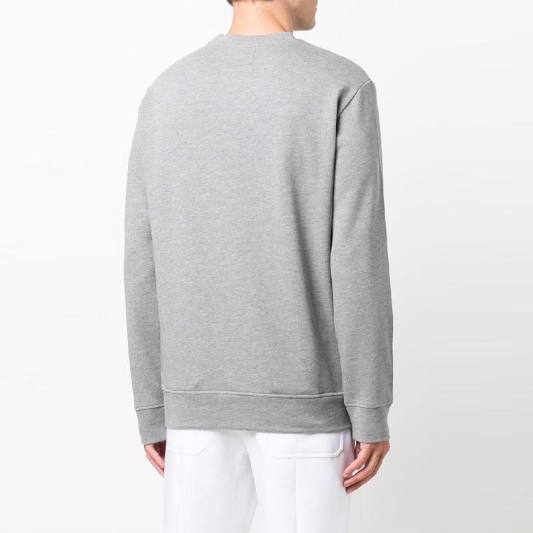 Emporio Armani FW21 Essentials Logo Print Long Sleeve Sweatshirt Men Sweatshirt Gray 8N1MR6-1JRIZ-F606