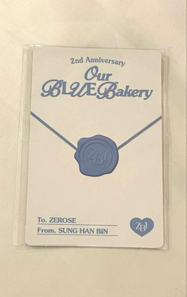 [USED] ZB1 ZEBONE HANBIN 2nd Anniversary Our Bakery Cafe Trading Card