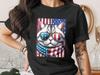 Patriotic American Flag Cat T-Shirt | Distressed USA Kitty Sunglasses Tee | 4th of July Cat Lover Gift | Independence Day Shirt