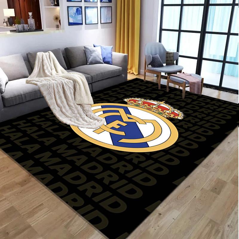 Tappeto con Fantasia Squadra di Calcio, Tappetino Interno/Esterno, per Picnic, Sala Giochi, Camera da Letto, Ufficio, Soggiorno, Tappeto Decorazione Casa, Regalo di Compleanno