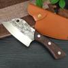 Barbecue Knife Chef Cleaver Meat Fruit Fish Vegetable Kitchen Knives Wood Handle Boning Butcher Knife Utility Slicing Knife Tool
