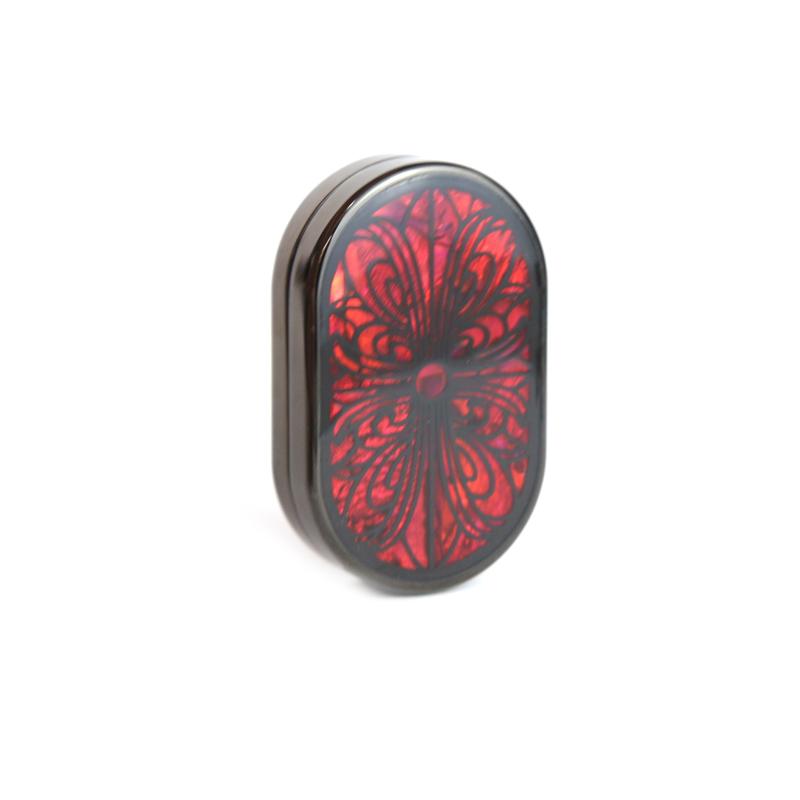 EDC Mother-of-Pearl Inlay EDC  Stress Relief Toy Crystal Sealed Metal Fingertip Decompression Toy Fidget Toy Adults Gifts