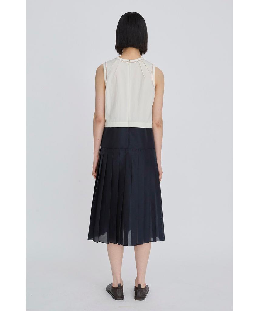 Recorde Sleeveless Pleats Dress Rqdam26544Whx