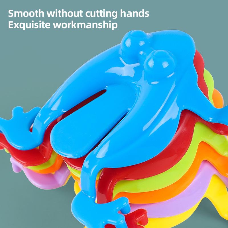 12Pcs Bounce Frog Kid Toy Parent Child Interactive Press Jump Frog Educational Toy Novelty Anti Stress Birthday Party Toy