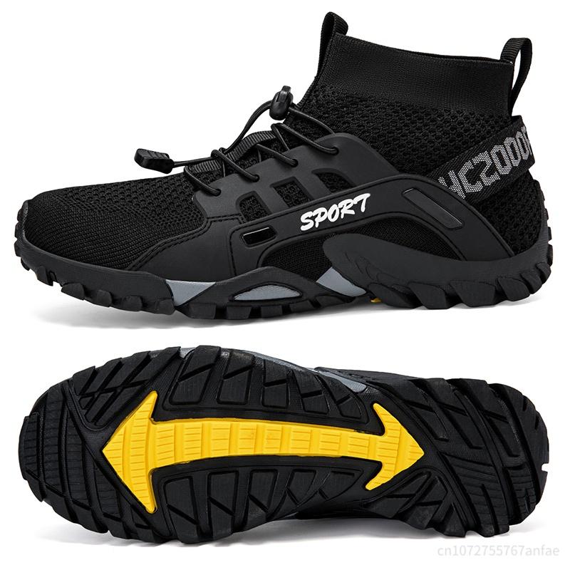 Hiking Shoes for Man Outdoor Comfortable Breathable Mesh High Top Boots Mountaineering Woman Quick Drying Travel Sneaker