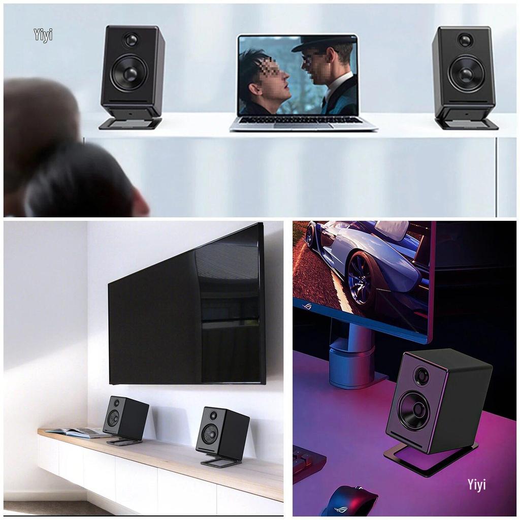 Small Desktop Metal Speaker Stand for HIFI Audio - Sound Insulation & Shock Absorption